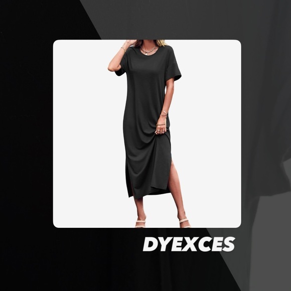 Dyexces Dresses & Skirts - EUC Dyexces Short Sleeve Maxi Dress